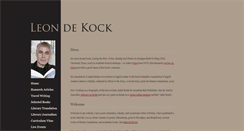 Desktop Screenshot of leondekock.co.za