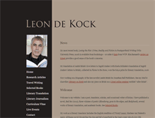 Tablet Screenshot of leondekock.co.za